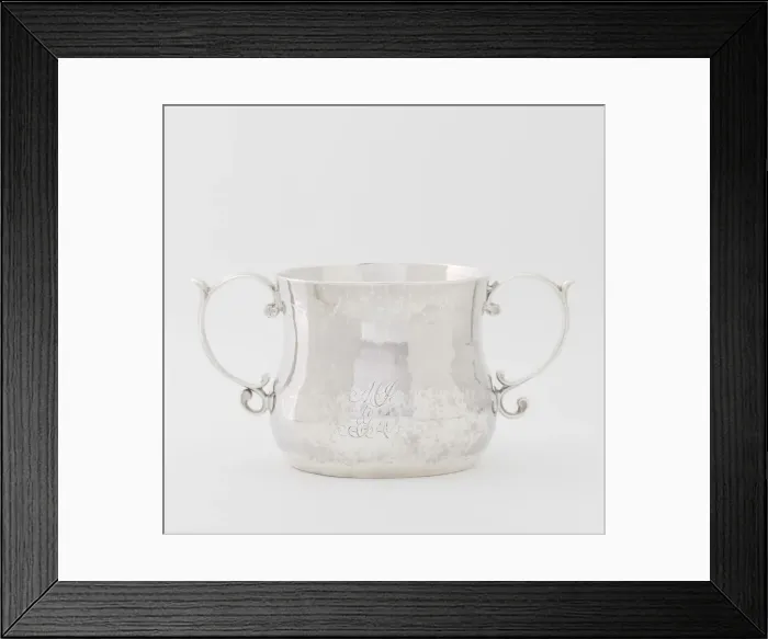 Framed Print : Caudle Cup, c. 1690. Creator: Jeremiah Dummer