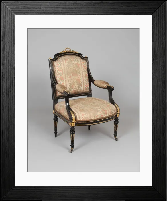 Framed Print : Armchair, 1860 / 65. Creator: Leon Marcotte Framed Print : Armchair, 1860 / 65. Creator: Leon Marcotte