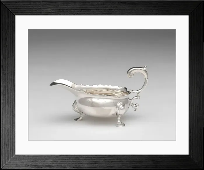 Framed Print : Sauce Boat, c. 1745. Creator: Jacob Hurd Framed Print : Sauce Boat, c. 1745. Creator: Jacob Hurd