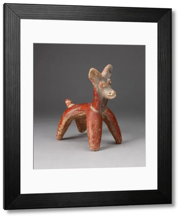 Framed Print : Miniature Figure of a Standing Deer, 100 B. C. / A. D. 300. Creator: Unknown Framed Print : Miniature Figure of a Standing Deer, 100 B. C. / A. D. 300. Creator: Unknown