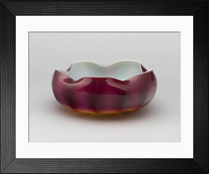 Framed Print : Bowl, c. 1886. Creator: New England Glass Company Framed Print : Bowl, c. 1886. Creator: New England Glass Company
