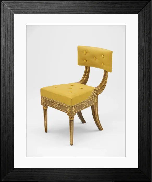 Framed Print : Side Chair, c. 1816. Creators: Unknown, John Philip Fondé Framed Print : Side Chair, c. 1816. Creators: Unknown, John Philip Fondé