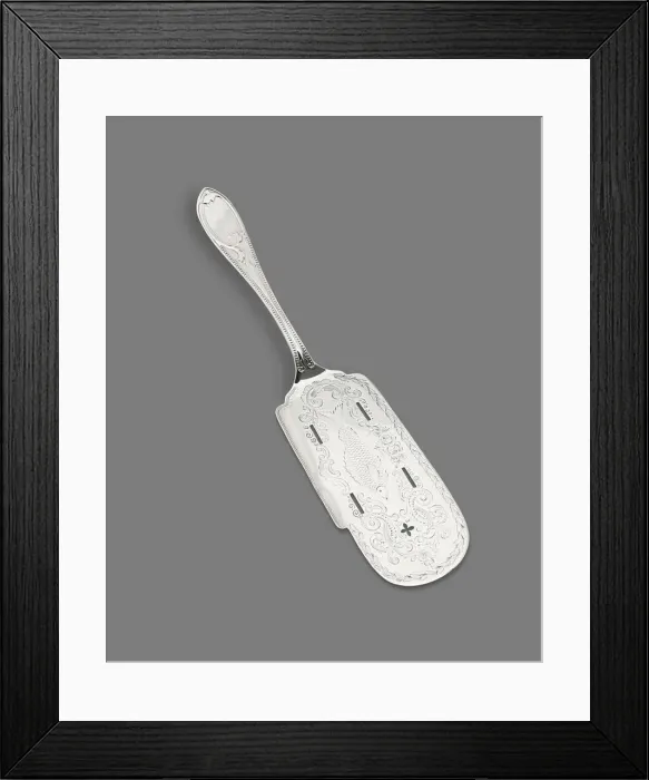 Framed Print : Fish Slice, c. 1830 / 60. Creator: Newell Harding & Co Framed Print : Fish Slice, c. 1830 / 60. Creator: Newell Harding & Co