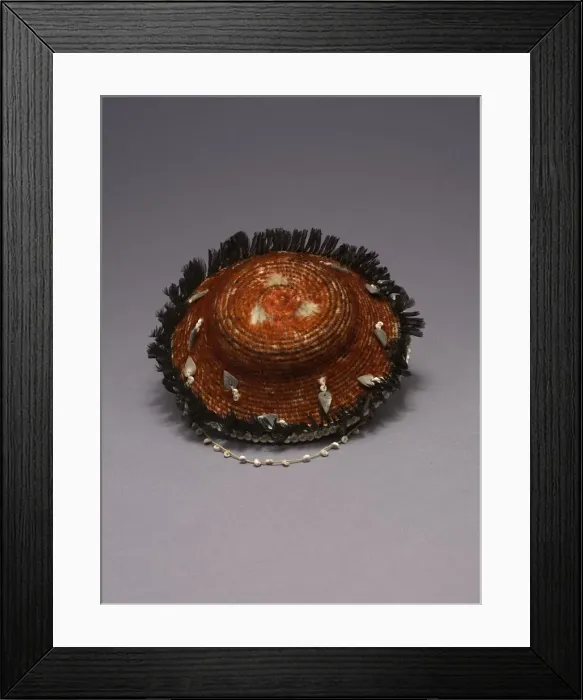 Framed Print : Feathered Gift Basket, 1880  /  90. Creator: Unknown