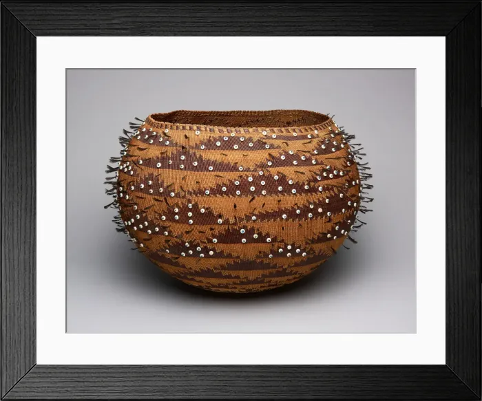 Framed Print : Wedding Basket, c. 1895. Creator: Unknown Framed Print : Wedding Basket, c. 1895. Creator: Unknown