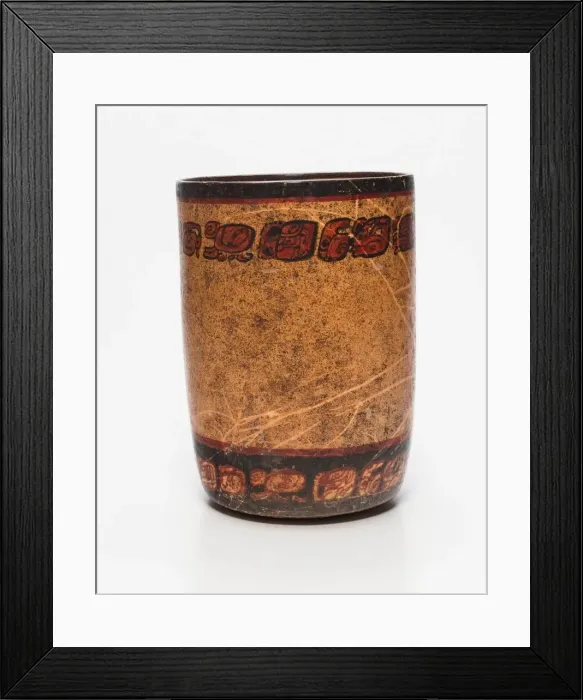 Framed Print : Cylindrical Vessel, A. D. 250 / 900. Creator: Unknown Framed Print : Cylindrical Vessel, A. D. 250 / 900. Creator: Unknown