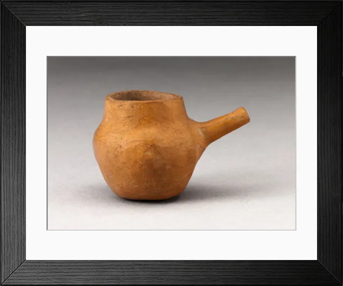 Framed Print : Miniature Cup with Side Spout, A. D. 500 / 800. Creator: Unknown Framed Print : Miniature Cup with Side Spout, A. D. 500 / 800. Creator: Unknown