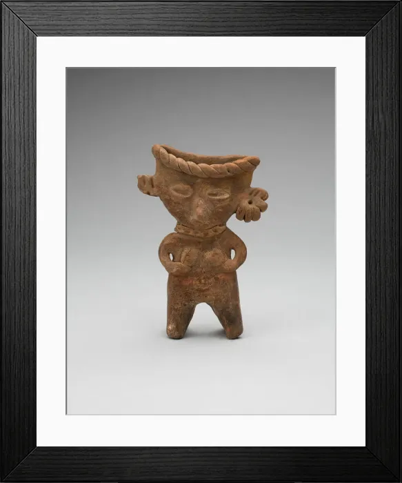 Framed Print : Standing Female Figure, 300 B. C. / A. D. 250. Creator: Unknown Framed Print : Standing Female Figure, 300 B. C. / A. D. 250. Creator: Unknown