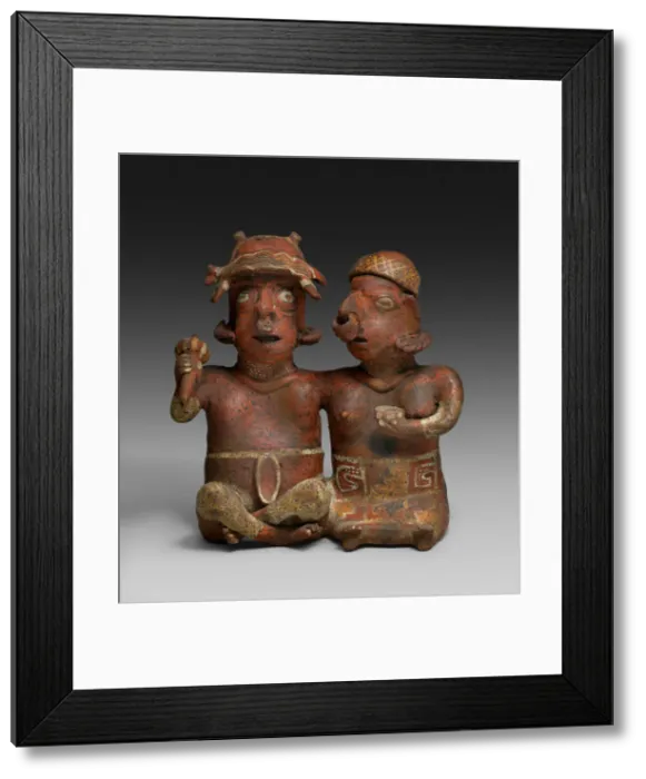 Framed Print : Seated Joined Couple, 200 B. C. / A. D. 300. Creator: Unknown Framed Print : Seated Joined Couple, 200 B. C. / A. D. 300. Creator: Unknown