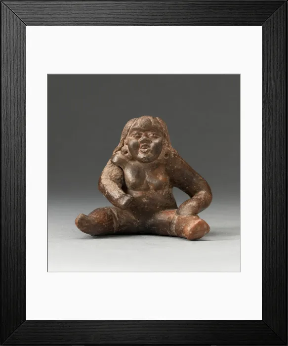 Framed Print : Seated Female Figure, 800 / 400 B. C. Creator: Unknown Framed Print : Seated Female Figure, 800 / 400 B. C. Creator: Unknown