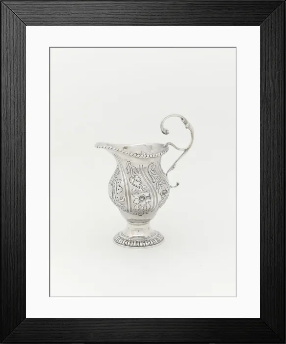 Framed Print : Cream Pot, 1765 / 76. Creator: Myer Myers Framed Print : Cream Pot, 1765 / 76. Creator: Myer Myers