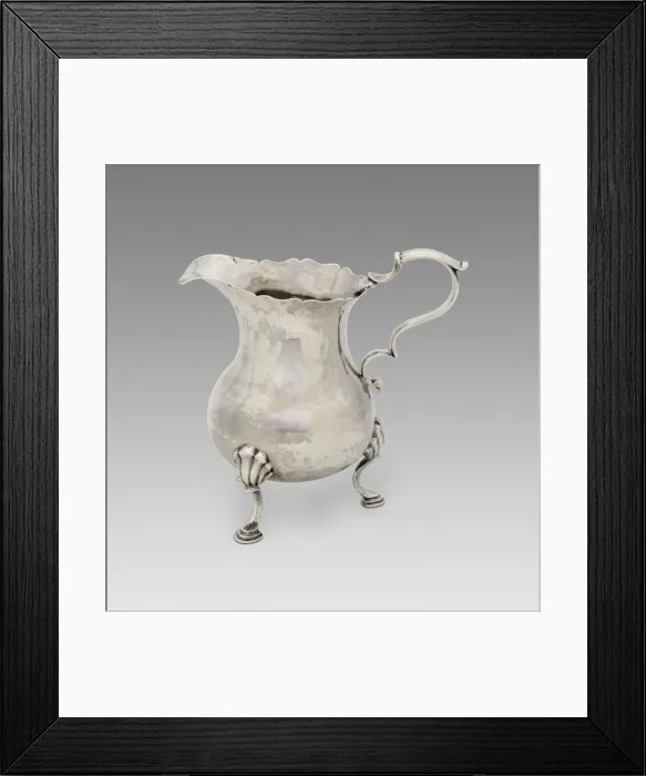 Framed Print : Cream Pot, 1755 / 76. Creator: Myer Myers Framed Print : Cream Pot, 1755 / 76. Creator: Myer Myers