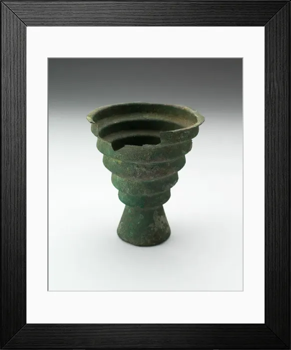 Framed Print : Stepped Beaker, A. D. 1000 / 1532. Creator: Unknown Framed Print : Stepped Beaker, A. D. 1000 / 1532. Creator: Unknown