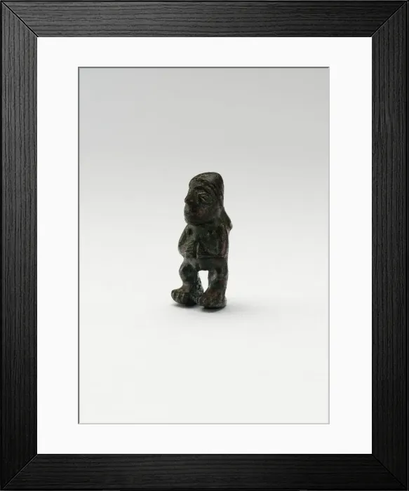 Framed Print : Small Female Figure, Possibly a Finial for Pin or Blade, A. D. 1450 / 1532. Creator: Unknown Framed Print : Small Female Figure, Possibly a Finial for Pin or Blade, A. D. 1450 / 1532. Creator: Unknown