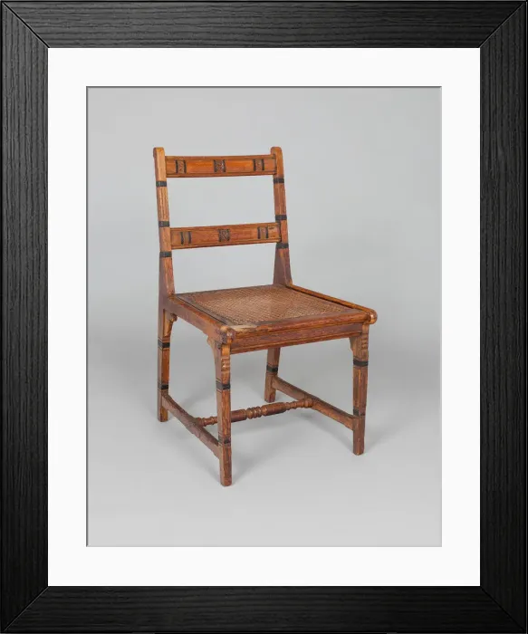 Framed Print : Dining Room chair, 1876. Creator: Peter Bonnett Wight Framed Print : Dining Room chair, 1876. Creator: Peter Bonnett Wight