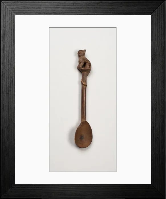 Framed Print : Spoon with Long-Tailed Puma on Handle, Peru, A. D. 1450 / 1532. Creator: Unknown Framed Print : Spoon with Long-Tailed Puma on Handle, Peru, A. D. 1450 / 1532. Creator: Unknown