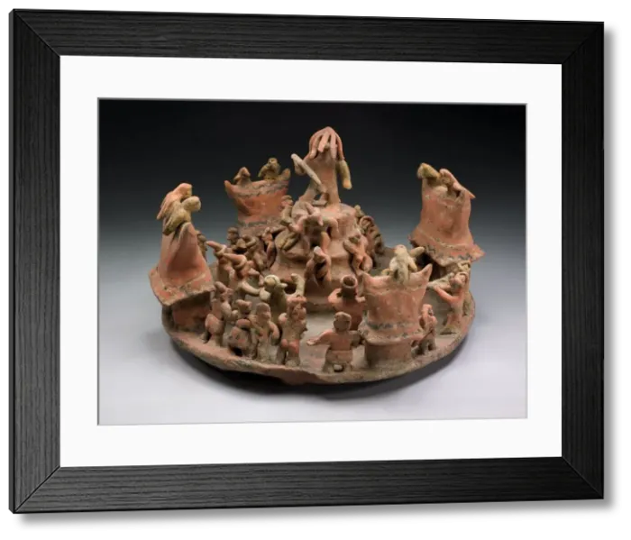 Framed Print : Model Depicting a Ritual Center, A. D. 100 / 800. Creator: Unknown Framed Print : Model Depicting a Ritual Center, A. D. 100 / 800. Creator: Unknown