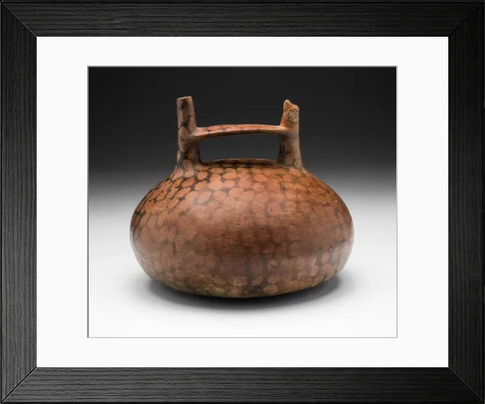 Framed Print : Negative-Painted Spotted Vessel with Bird-Head Spout, 650 / 150 B. C. Creator: Unknown Framed Print : Negative-Painted Spotted Vessel with Bird-Head Spout, 650 / 150 B. C. Creator: Unknown