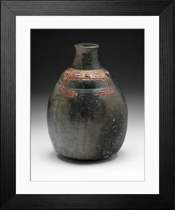 Framed Print : Bottle with Incised Geometric Figure, 650 / 150 B. C. Creator: Unknown Framed Print : Bottle with Incised Geometric Figure, 650 / 150 B. C. Creator: Unknown