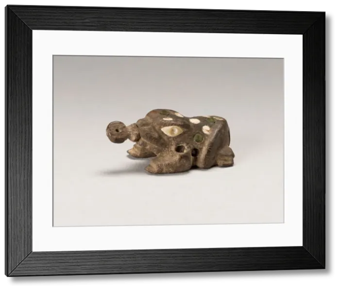 Framed Print : Container For Lime in the Shape of a Frog, c. 100 B. C. / A. D. 500. Creator: Unknown Framed Print : Container For Lime in the Shape of a Frog, c. 100 B. C. / A. D. 500. Creator: Unknown