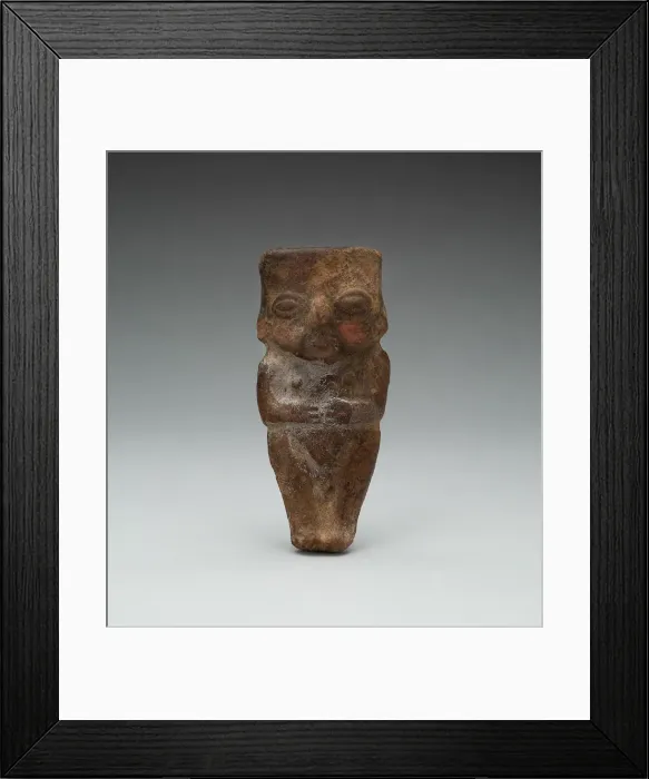 Framed Print : Mold-Made Female Figurine, c. A. D. 100 / 600. Creator: Unknown Framed Print : Mold-Made Female Figurine, c. A. D. 100 / 600. Creator: Unknown