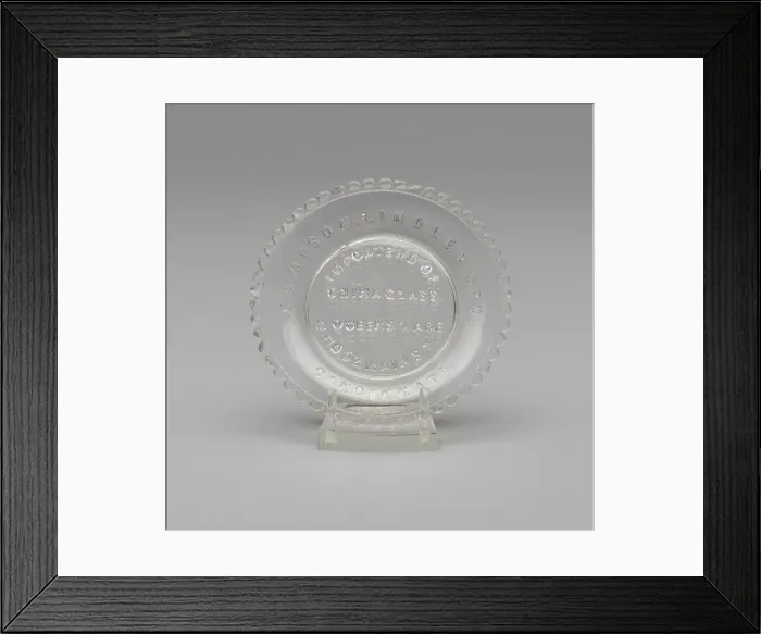 Framed Print : Cup plate, 1848 / 49. Creator: Sampson, Lindley & Co Framed Print : Cup plate, 1848 / 49. Creator: Sampson, Lindley & Co
