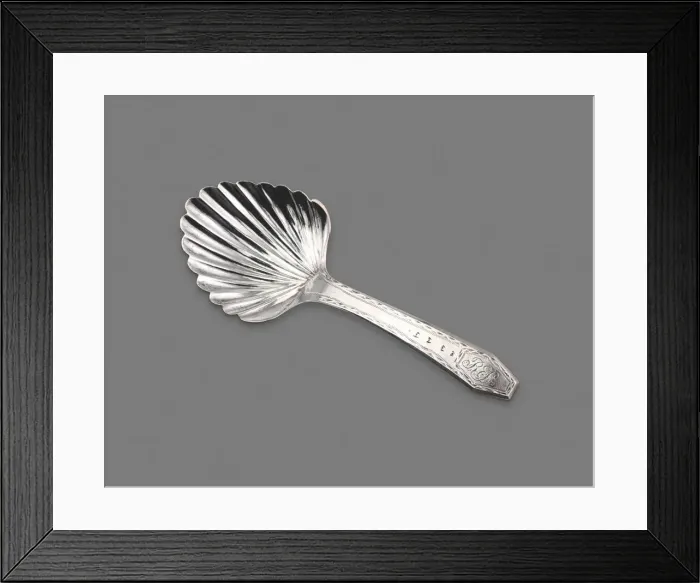 Framed Print : Tea Caddy Spoon, 1805 / 6. Creator: Robert Shepherd Framed Print : Tea Caddy Spoon, 1805 / 6. Creator: Robert Shepherd