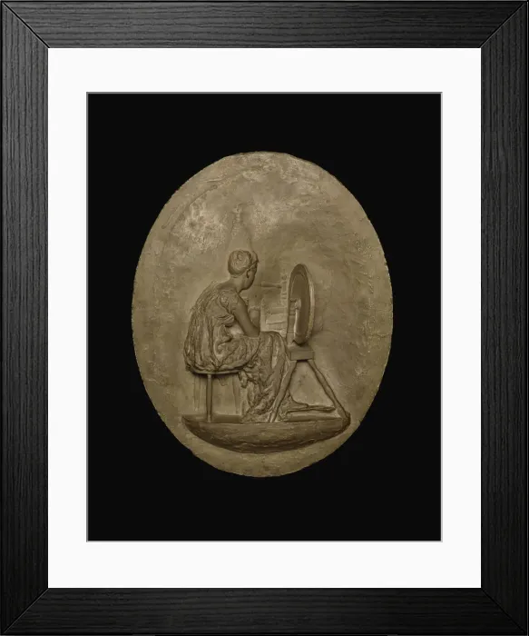 Framed Print : Spinning, Modeled 1882-83, cast c. 1886. Creator: Thomas Eakins Framed Print : Spinning, Modeled 1882-83, cast c. 1886. Creator: Thomas Eakins