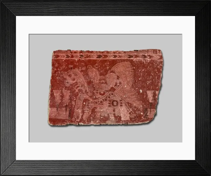 Framed Print : Mural Fragment Representing a Ritual of World Renewal, A. D. 500 / 600. Creator: Unknown Framed Print : Mural Fragment Representing a Ritual of World Renewal, A. D. 500 / 600. Creator: Unknown