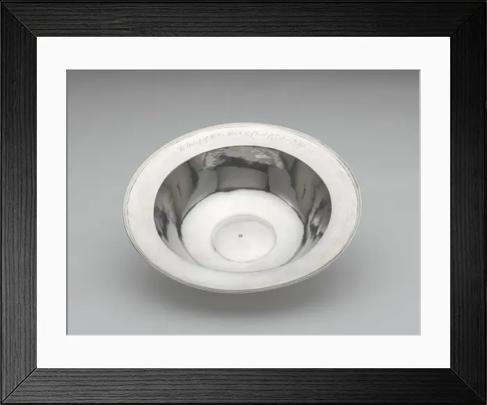Framed Print : Baptismal Basin, c. 1756. Creator: Samuel Edwards Framed Print : Baptismal Basin, c. 1756. Creator: Samuel Edwards
