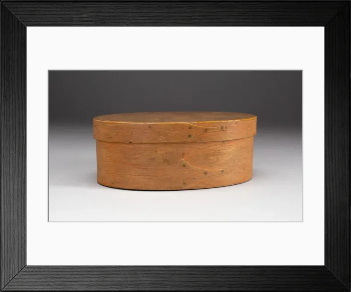 Framed Print : Box, c. 1850. Creator: Shaker Colony Framed Print : Box, c. 1850. Creator: Shaker Colony