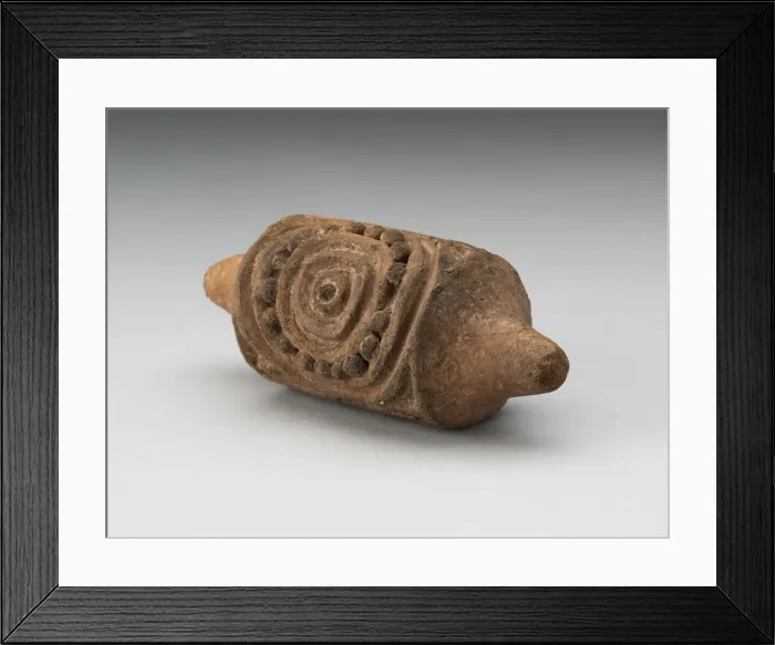 Framed Print : Cylindrical Seal with Flower-like Motif, Possibly 1200-200 B. C. Creator: Unknown Framed Print : Cylindrical Seal with Flower-like Motif, Possibly 1200-200 B. C. Creator: Unknown