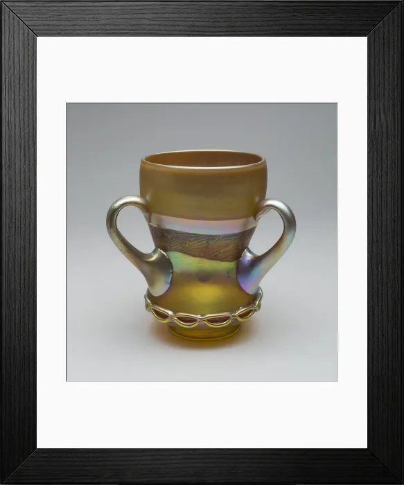 Framed Print : Tyg, 1900 / 20. Creators: Tiffany & Co, Tiffany Glass Framed Print : Tyg, 1900 / 20. Creators: Tiffany & Co, Tiffany Glass
