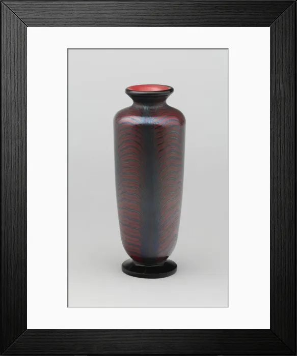 Framed Print : Vase, 1900 / 20. Creators: Tiffany & Co, Tiffany Glass Framed Print : Vase, 1900 / 20. Creators: Tiffany & Co, Tiffany Glass