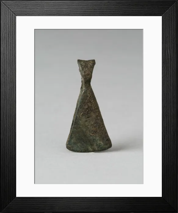 Framed Print : Triangular-shaped Tweezers, Probably A. D. 1000 / 1400. Creator: Unknown Framed Print : Triangular-shaped Tweezers, Probably A. D. 1000 / 1400. Creator: Unknown