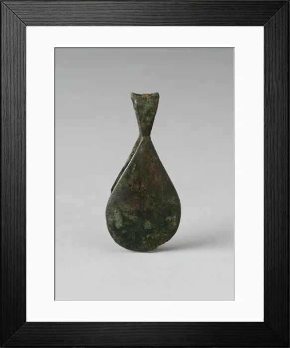 Framed Print : Oval-shaped Tweezers, Probably A. D. 1000 / 1400. Creator: Unknown Framed Print : Oval-shaped Tweezers, Probably A. D. 1000 / 1400. Creator: Unknown