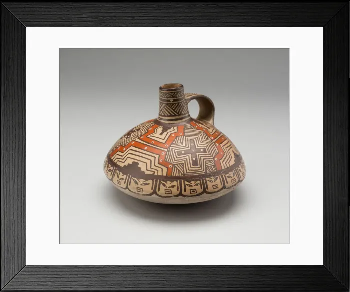 Framed Print : Vessel with Geometric Motifs, A. D. 600 / 1000. Creator: Unknown Framed Print : Vessel with Geometric Motifs, A. D. 600 / 1000. Creator: Unknown
