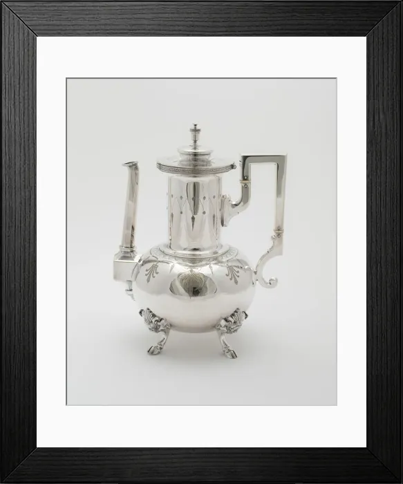 Framed Print : Coffee Pot, part of Tea and Coffee Service, 1878. Creator: Rogers Smith and Company Framed Print : Coffee Pot, part of Tea and Coffee Service, 1878. Creator: Rogers Smith and Company