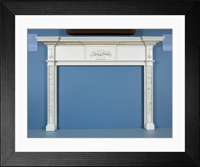 Framed Print : Mantel, 1813. Creator: Samuel Field McIntire Framed Print : Mantel, 1813. Creator: Samuel Field McIntire
