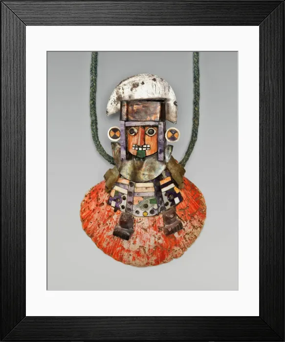 Framed Print : Pendant in the Form of a Figure, A. D. 400  /  800. Creator: Unknown