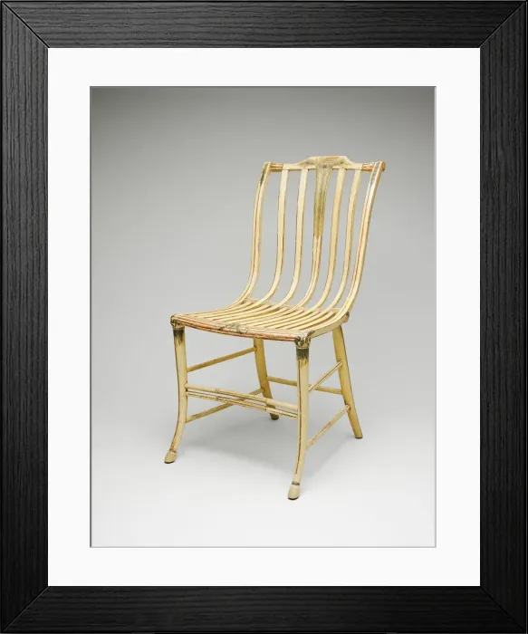 Framed Print : Side Chair, 1808 / 12. Creator: Samuel Gragg Framed Print : Side Chair, 1808 / 12. Creator: Samuel Gragg