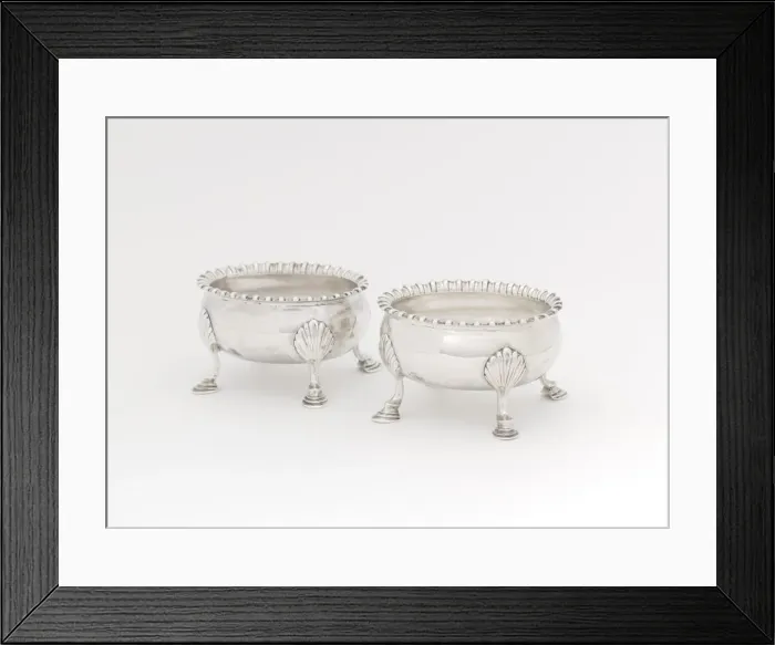 Framed Print : Pair of Salts, 1765 / 85. Creator: Thomas Shields Framed Print : Pair of Salts, 1765 / 85. Creator: Thomas Shields