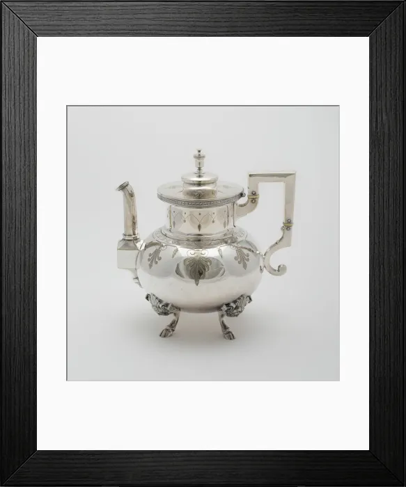 Framed Print : Teapot, part of Tea and Coffee Service, 1878. Creator: Rogers Smith and Company Framed Print : Teapot, part of Tea and Coffee Service, 1878. Creator: Rogers Smith and Company