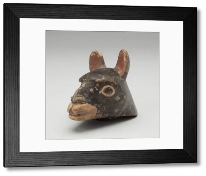Framed Print : Fragment of a Sculpture in the Form of an Animal, A. D. 600 / 1000. Creator: Unknown Framed Print : Fragment of a Sculpture in the Form of an Animal, A. D. 600 / 1000. Creator: Unknown