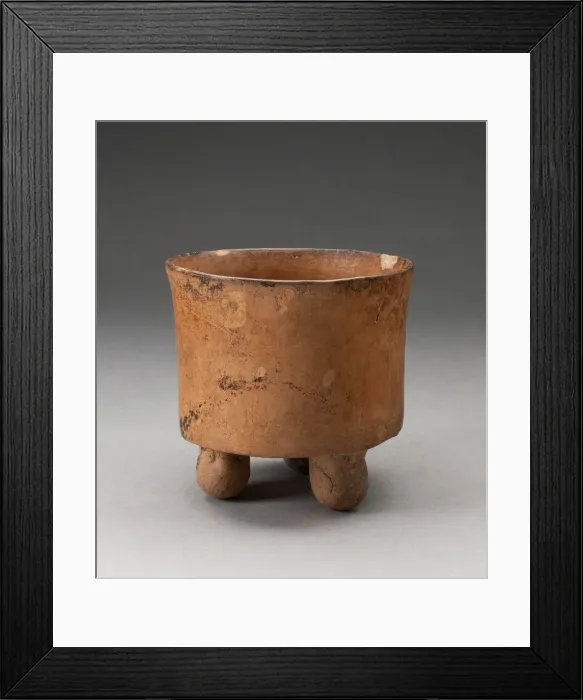 Framed Print : Tripod Vessel, A. D. 900 / 1100. Creator: Unknown Framed Print : Tripod Vessel, A. D. 900 / 1100. Creator: Unknown