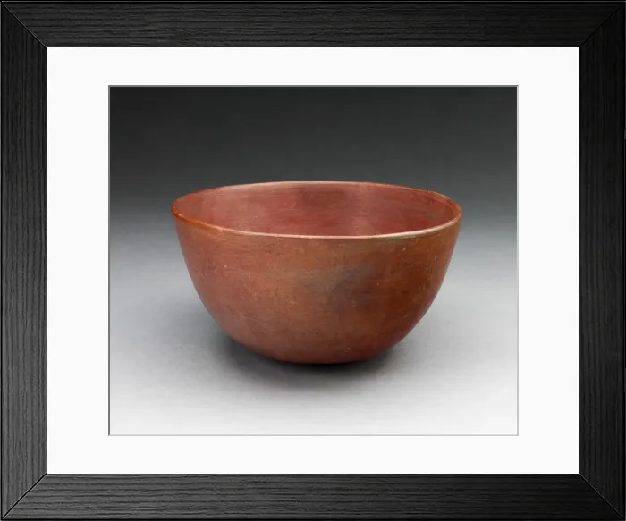 Framed Print : Bowl with Painted Rim, A. D. 600 / 1000. Creator: Unknown Framed Print : Bowl with Painted Rim, A. D. 600 / 1000. Creator: Unknown
