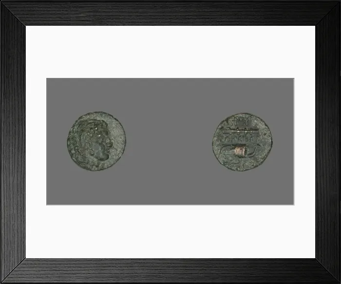 Framed Print : Coin Depicting the Hero Herakles, 387-300 BCE. Creator: Unknown Framed Print : Coin Depicting the Hero Herakles, 387-300 BCE. Creator: Unknown