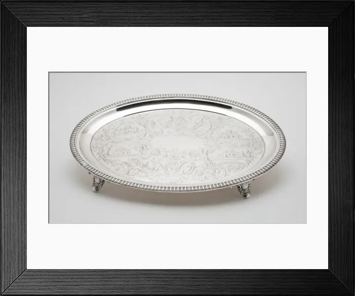 Framed Print : Salver, 1852. Creator: William Gale & Son Framed Print : Salver, 1852. Creator: William Gale & Son