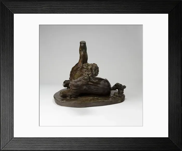 Framed Print : Dying Centaur, modelled c. 1869, cast 1968. Creator: Joseph Ternbach Framed Print : Dying Centaur, modelled c. 1869, cast 1968. Creator: Joseph Ternbach