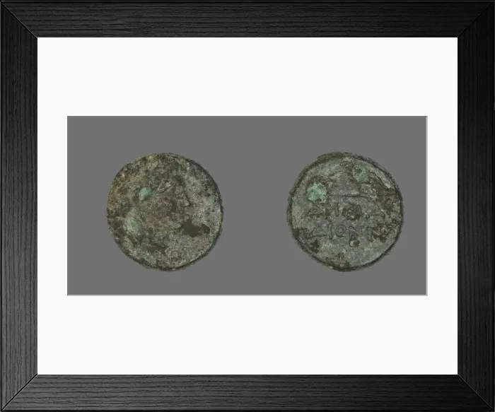 Framed Print : Coin Depicting the God Apollo, about 300-200 BCE. Creator: Unknown Framed Print : Coin Depicting the God Apollo, about 300-200 BCE. Creator: Unknown